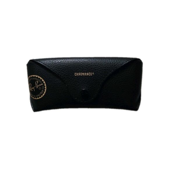 Ray-Ban Accessories - Ray-Ban Chromance Black Semi Hard Sunglasses Case ONLY Textured Snap Closure EUC